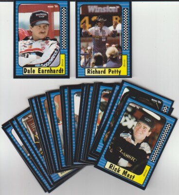 1991 Maxx SET BREAK singles - stars, commons, rookies, NASCAR HOFers
