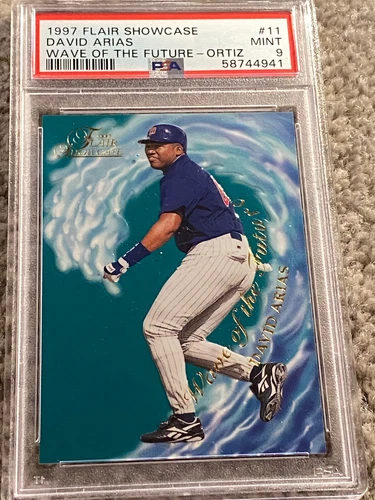 1997 Flair Showcase Wave Of The Future David ORTIZ Arias RC #11 PSA 9 Red Sox