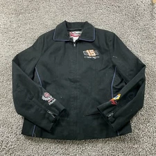 Napa Nascar Michael Waltrip 15 Womens Size Medium Full Zip Black Jacket