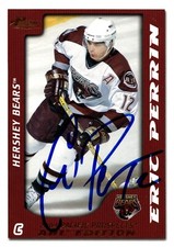Eric Perrin - Signed 2003-04 Pacific AHL Prospects Gold /925 Card #39