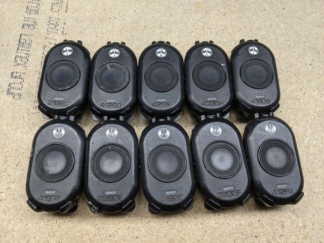 10x LOT Motorola CLP117 Two-Way Business Radio 6 CHANNEL (devices only) 10x LOT Motorola CLP117 Two-Way Business Radio 6 CHANNEL (devices only)