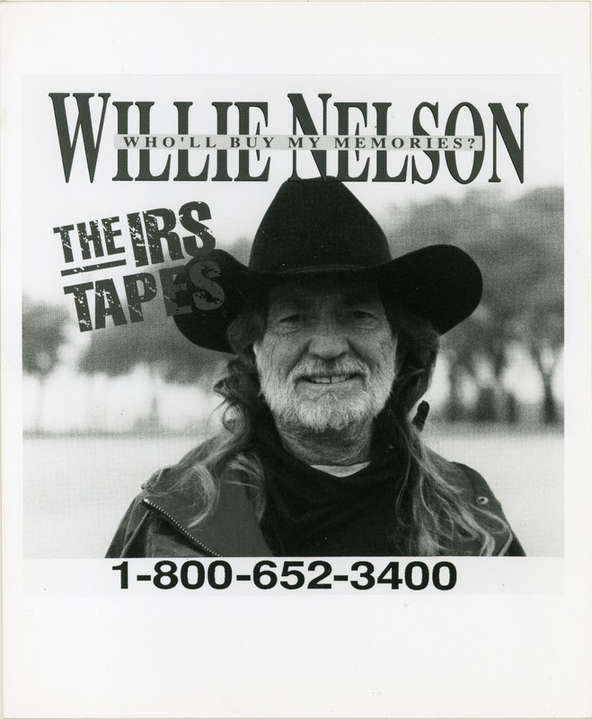 RARE 1992 Willie Nelson THE IRS TAPES - WHO'LL BUY MY MEMORIES 8x10 Promo Photo