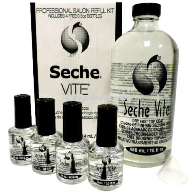 Seche Vite Dry Fast Top Coat Professional Nail Polish /Pick Any Size