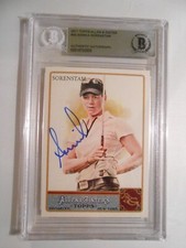 Annika Sorenstam 2011 Allen & Ginter #45 Signed Auto Autograph Beckett BAS Slab