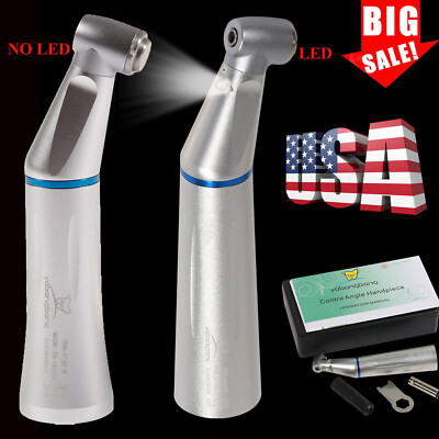 NSK Style Dental LED/No LED Inner Spray Contra Angle Handpiece E-type