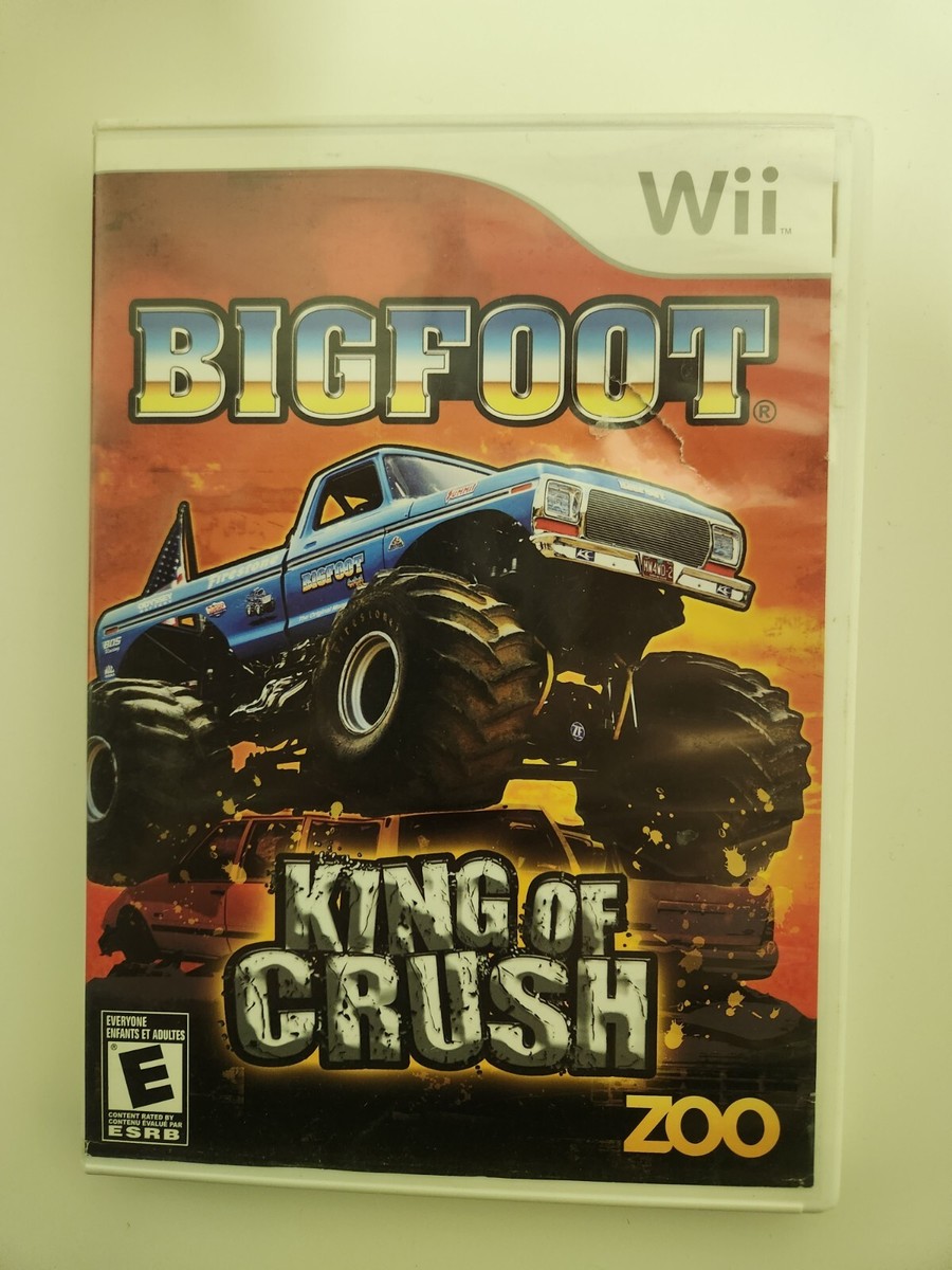 Bigfoot King Of Crush Nintendo Wii Complete Tested. SHIPS