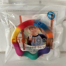 Brazalete Chewigem Onda Sensorial Arco Iris Masticable Autismo Usable Masticable Inquieto NUEVO