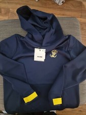 Image of Illusive London Boys navy Zip Hoodie ages 11-12 years BNWT