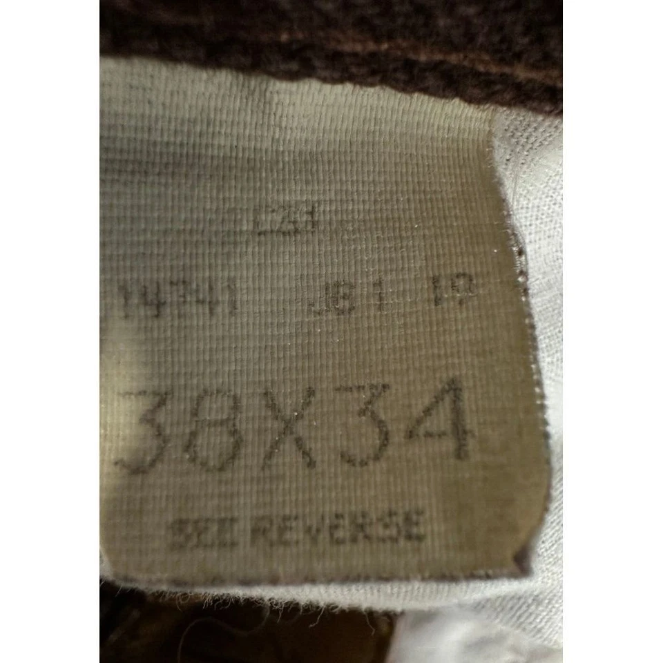 Mustang Jeans Mens 38X34 Burgundy Tapered Leg 100% Cotton Denim Pants 5 Pocket - Image 4 of 4