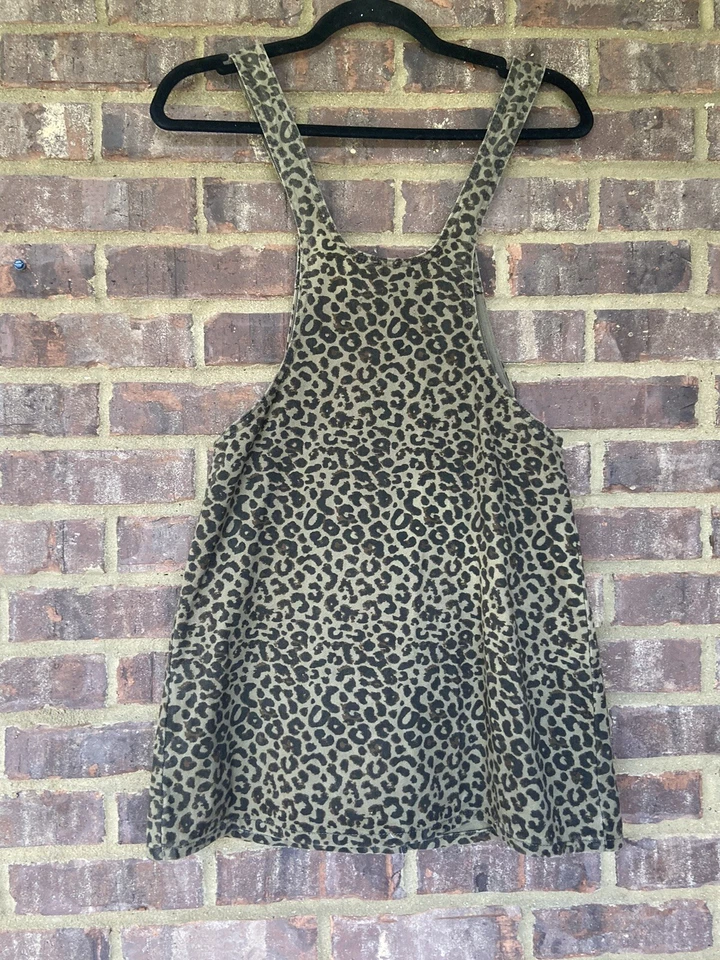 Zara Girls Denim Leopard Print Jumper With Pockets 11y-12y - Image 3 of 4