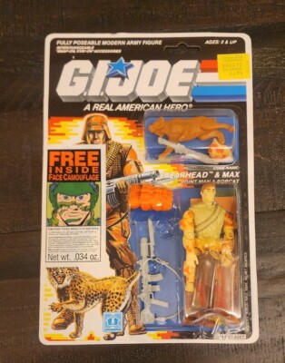 Vintage GI Joe Spearhead and Max MOC Sealed Action Figure 1987
