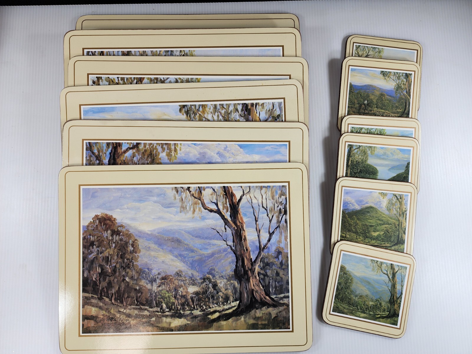 Pimpernel Six High Country place mats & six Coasters made in England