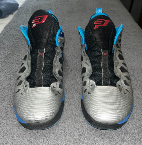 Nike Air Jordan CP3.VI Nitro Pack Metálico Plateado Negro Azul Brillo - Talla 10.5US - Imagen 8 de 14