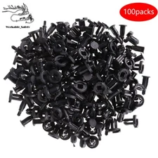 100pcs Car Body Plastic Rivets Fastener Fender Bumper Push Clips For 10mm Hole