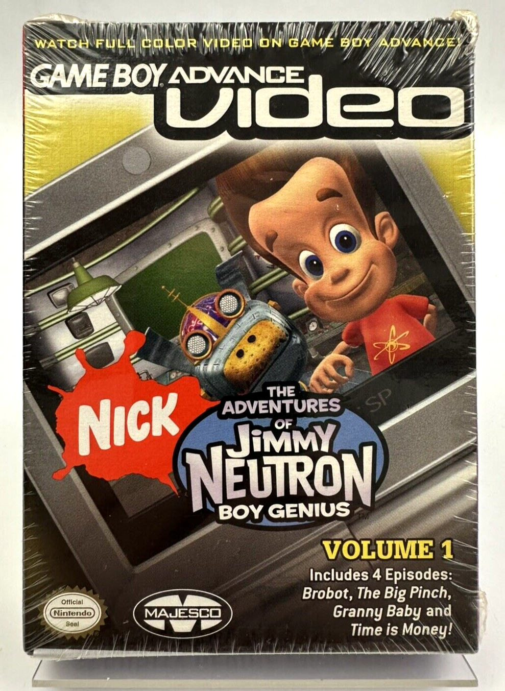 GBA Video The Adventures Of Jimmy Neutron Boy Genius Volume 1, New Sealed