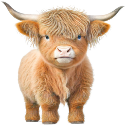 30 Custom Scottish Highland Cow Personalized Address Labels
