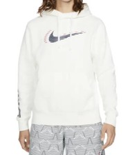 Image of Nike sportswear club USA hoodie pullover sweatshirt XL Tall Sail/Black/Red NEW
