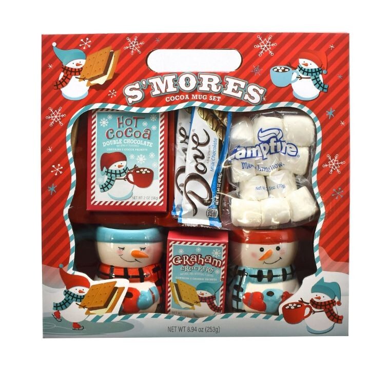 Dove Chocolate S'mores 2 Mug Boxed Christmas Gift Set 8.94oz (NEW