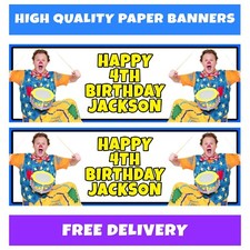 MR TUMBLE Personalised Birthday Banner - Mr Tumble Birthday Party Banners