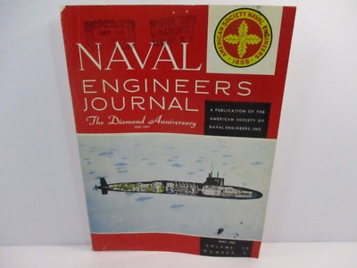 May 1963 Naval Engineers Journal ASNE Vol 75 No 2 - Master Copy USN & MCRTC Navy
