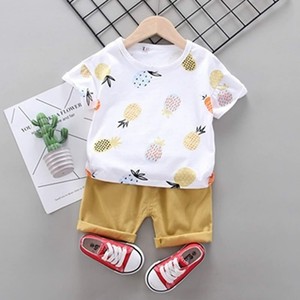 Nouveau Ete Bebe Vetements Costume Enfants Mode Dessin Anime T Shirt Shorts 2pce Ebay