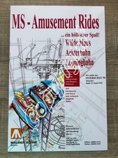 XXL Werbe Foto MAURER SÖHNE München 1996 - Kirmes Coaster Achterbahn Wilde Maus