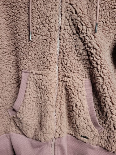 Marc New York Andrew Marc Fleece Jacket Women Large Pink Full Zip - Picture 3 of 6