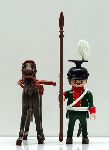 Ulan Guard Rider Green to Officer Cavalry Top Custom RAR Playmobil Soldier - Picture 6 of 10