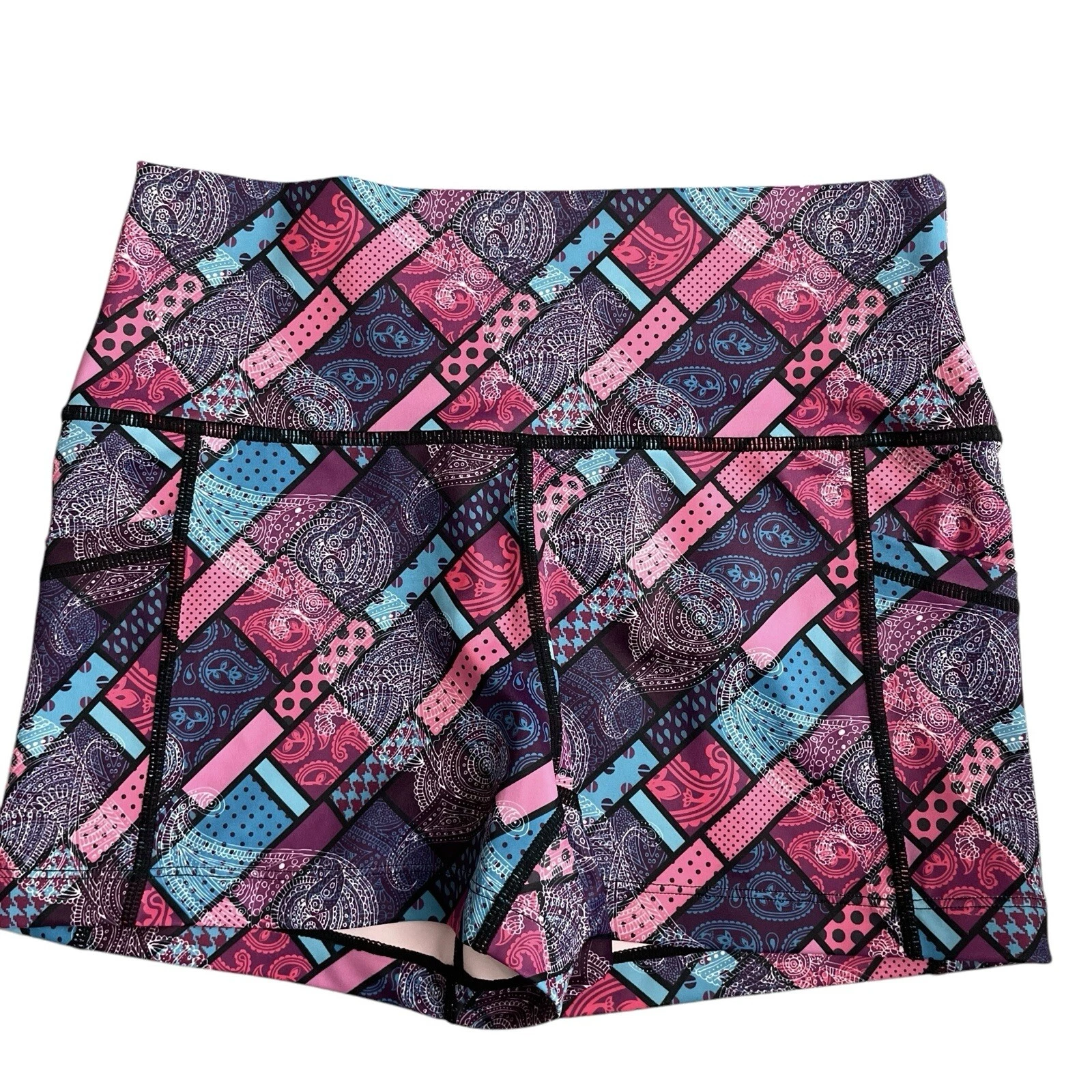 constantly-varied-gear running pockets gym squat paisley shorts