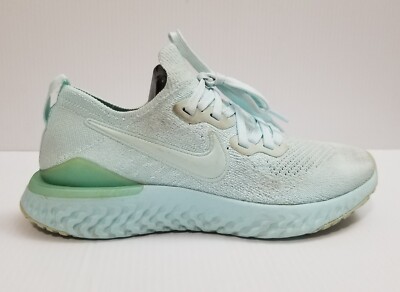 Nike Womens Epic React Flyknit 2 Teal Tint Running Shoes BQ8927-300 Sz 6 Sneaker