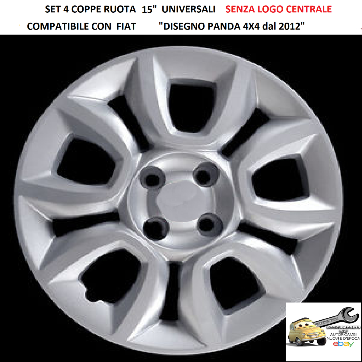 Copricerchi Per Serie 4 BMW | Borchie Coppe Ruota 15 Punti Per Modelli Evo Dal 2009 | Non Originali