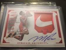 2016 National Treasures Collegiate Malachi Richardson Nike Swoosh Auto