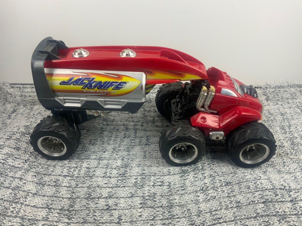 Vintage Tyco JacKnife Nitro Stunt Rig RC Truck | No Battery