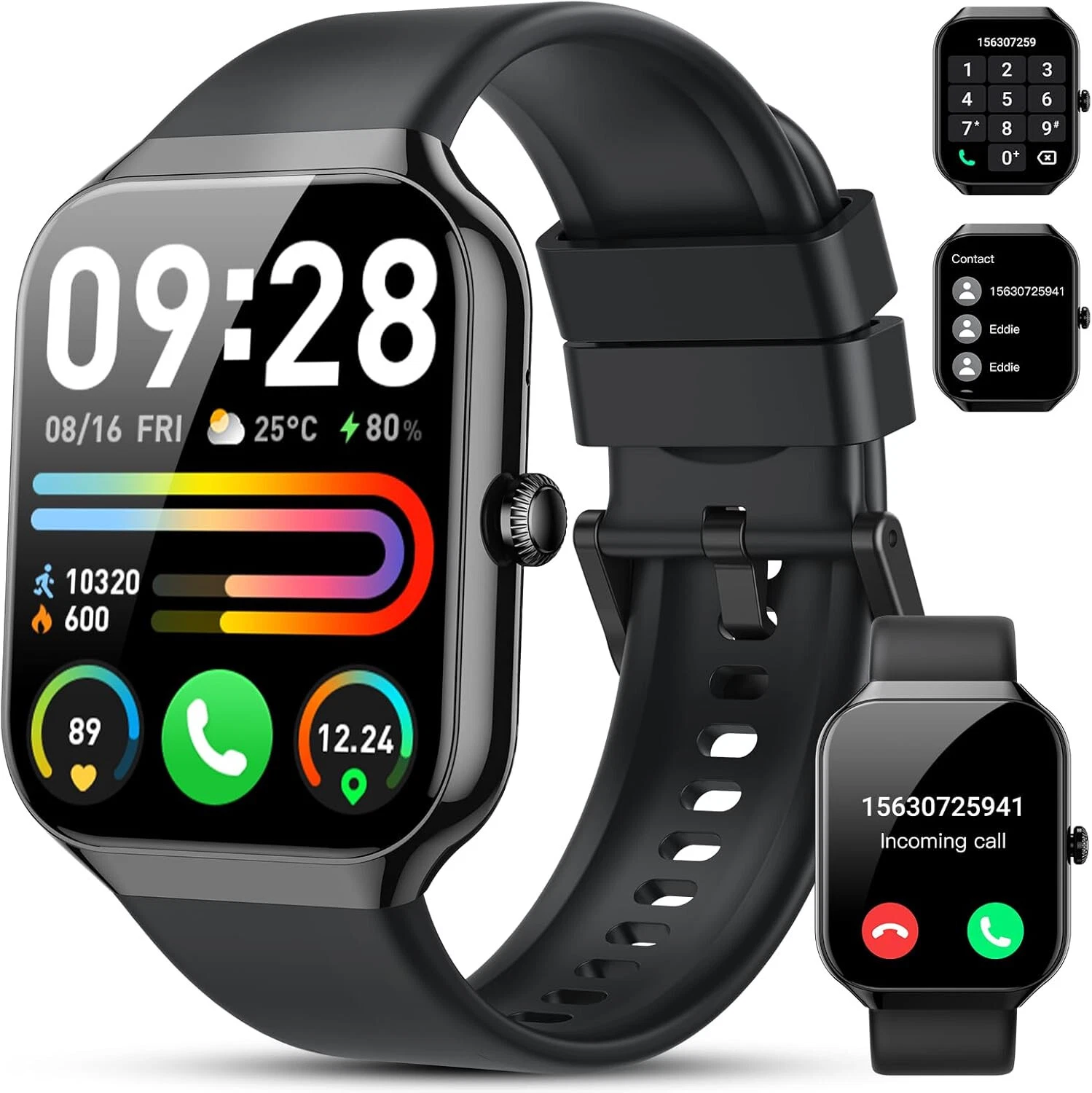 Smart Watch Women Men with Phone Function Wristwatch for iPhone Samsung Huawei