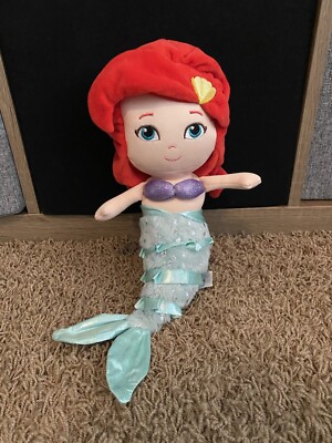 Disney Babies Ariel Little Mermaid Plushie Plush Doll 12” Baby