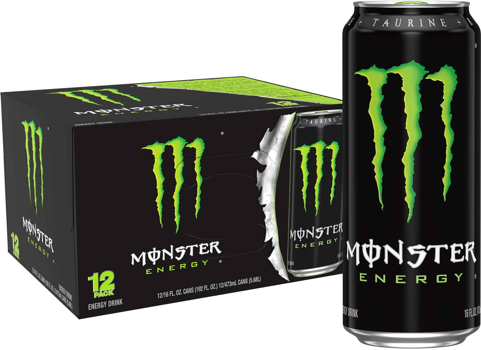 Monster Energy, Original, Energy Drink, 12 count, 16 fl oz