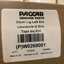 ~NEW GENUINE PACCAR OEM         COVERING LEFT ENT              W0268001
