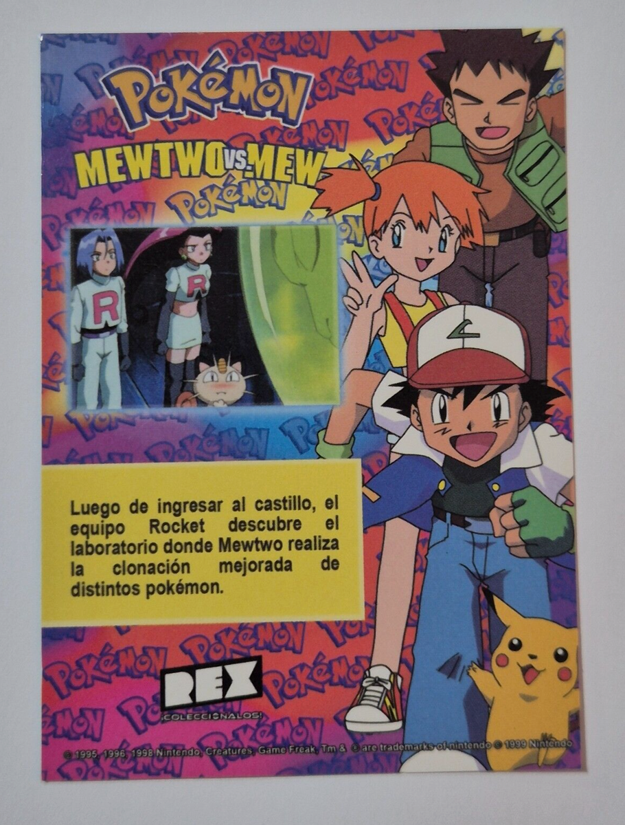 1999 POKEMON Mewtwo vs Mew Card REX #029 ROCKET TEAM PERU Edition