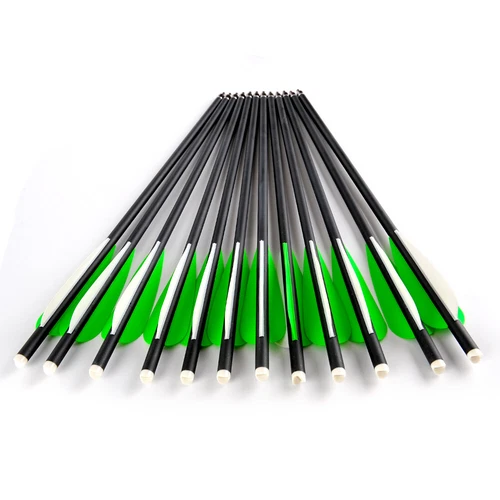 12PCS Archery Hunting Half Moon Nock OD 8.8mm Arrow Carbon Crossbow Bolts 20inch - Picture 6 of 7