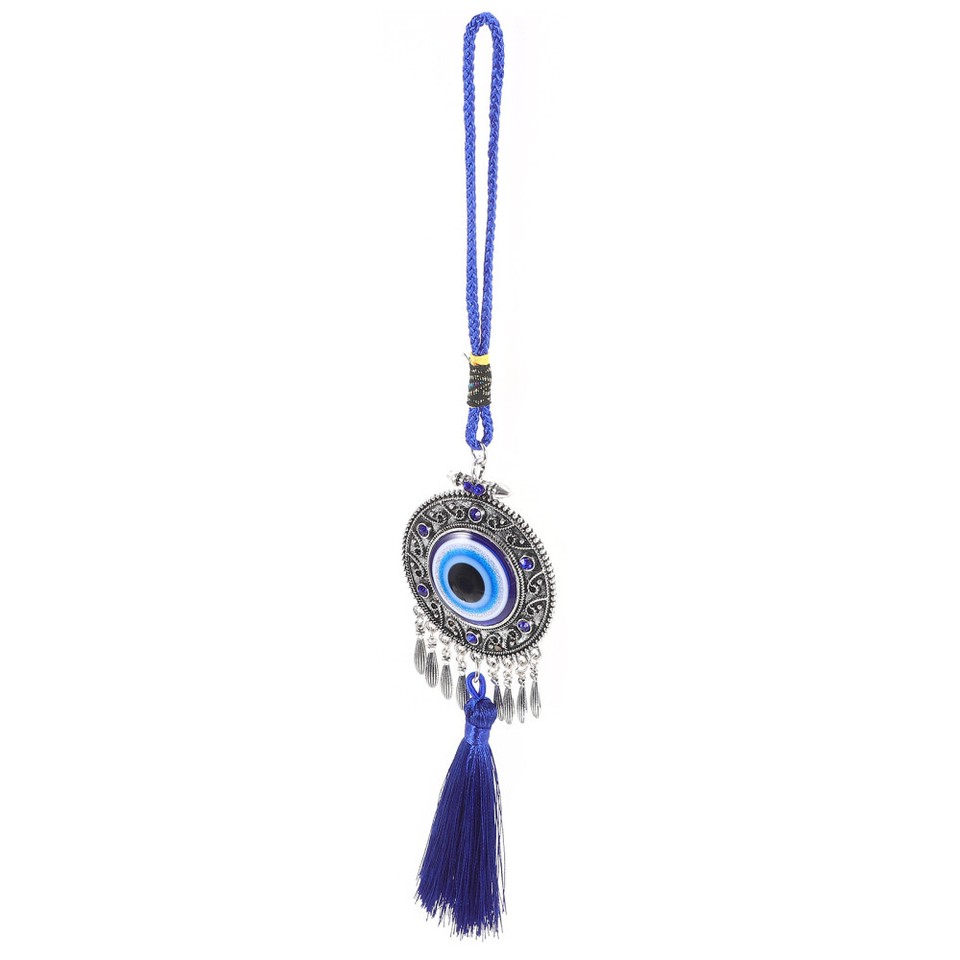 Evil Eye Hanging Pendant Turkish Blue Evil Eye Wall Hanging Tassel