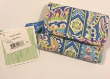 Vera Bradley Retired Rare Capri Blue Pocket Wallet
