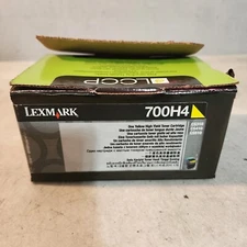 Lexmark 70C0H40 Yellow High Yield Toner Genuine New OeM Open Box free ship