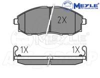 Meyle Bremsbelagsatz, Vorderachse Mit Anti Quietsch Platte 025 235 3617/W