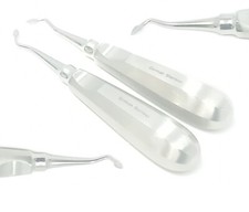 2 Dental Tooth Surgery Right + Left Spade Concave Root Tip Elevator #60R + #60L