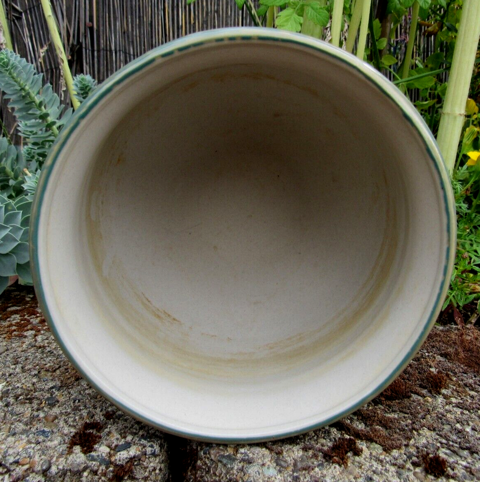 Vintage Bamboo Design Pottery Porcelain Planter Flower Pot Vase China