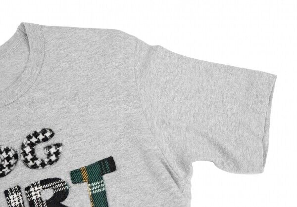 COMME des GARCONS SHIRT boys Multi Check Logo Patch T Shirt COMME des GARCONS SHIRT boys Multi Check Logo Patch T Shirt