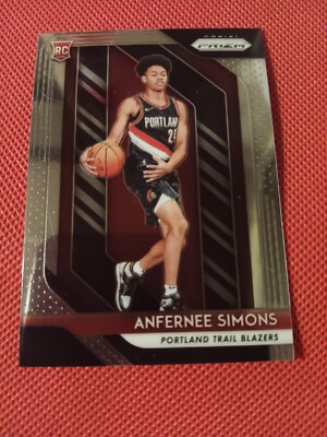 2018-19 ANFERNEE SIMONS PANINI PRIZM NBA ROOKIE CARD RC #61 PORTLAND BLAZERS 