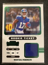 Wandale Robinson 2022 Panini Contenders Rookie Ticket Patch GREEN Memorabilia RC