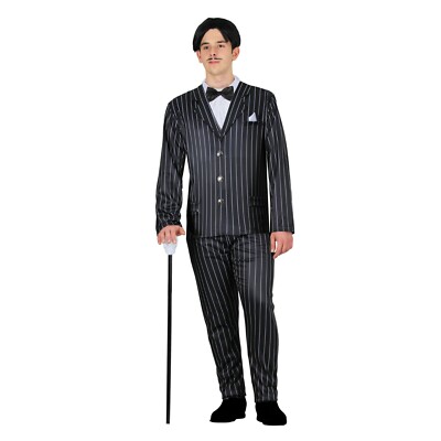 COSTUME PAPA' HORROR UOMO VESTITO FAMIGLIA ADDAMS DI HALLOWEEN
