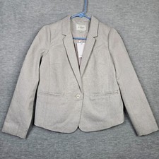 FRNCH Paris Women's Silver Lined Blazer Jacket Size M NEW